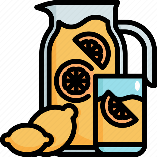 Lemonade, fruit, glass, drink, beverage icon - Download on Iconfinder