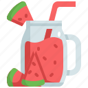 watermelon, juice, fruit, drink, beverage, glass