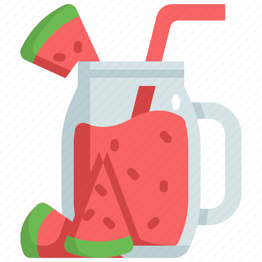 Watermelon, juice, fruit, drink, beverage, glass icon - Download on Iconfinder