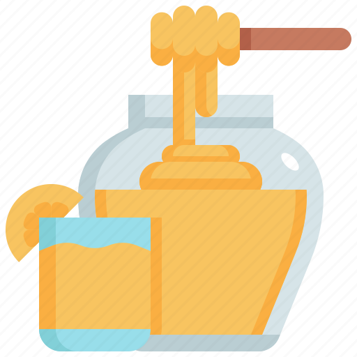 Honey, lemon, lemonade, drink, beverage, glass icon - Download on Iconfinder