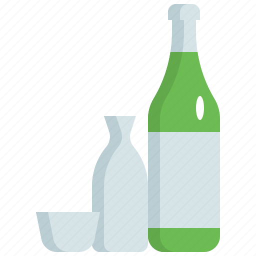 Sake, japan, japanese, alcohol, drink, beverage, bottle icon - Download on Iconfinder