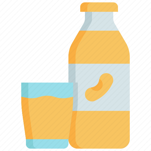Soy, milk, bottle, glass, drink, beverage icon - Download on Iconfinder