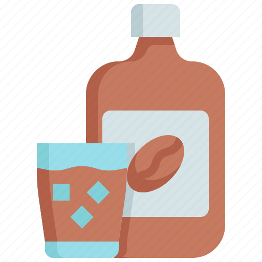 Cold, brew, drink, beverage, bottle, glass, coffee icon - Download on Iconfinder
