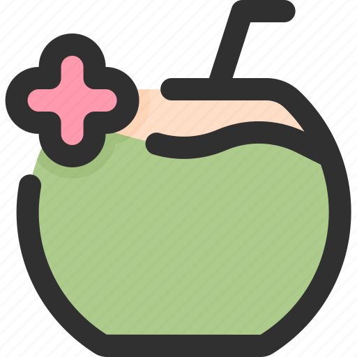 Fruit, water, healthy, fresh, coconut, tropical, natural icon - Download on Iconfinder