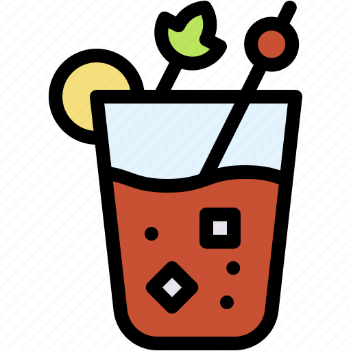 Bloody, mary, drink, cocktail, alcoholic, beverage, food icon - Download on Iconfinder