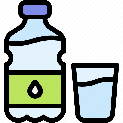 Mineral, water, bottle, beverage, drink, plastic, glass icon - Download on Iconfinder