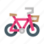 bicycle, bike, basket, cycling 