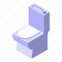 toilet, isometric