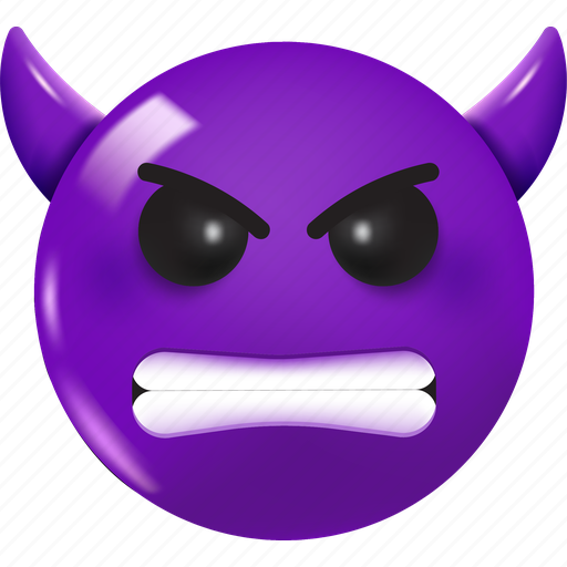 Devil, scary, face, emoji, evil, monster, smiley 3D illustration - Download on Iconfinder