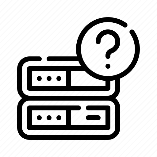 Ambiguity, question, mark, database, server, storage, network icon - Download on Iconfinder