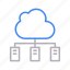 cloud, connection, database, hosting, server 