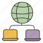 global laptop, international laptop, global computer, global connection, global network 