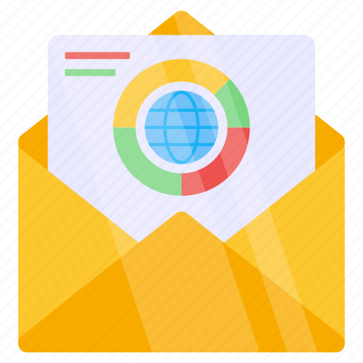 Analytical mail, email, correspondence, letter, envelope icon - Download on Iconfinder