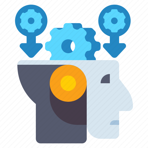 Engineering, feature, gears, robot head icon - Download on Iconfinder