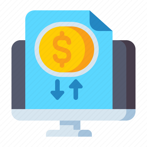 Data, dollar sign, monitor, transactional icon - Download on Iconfinder