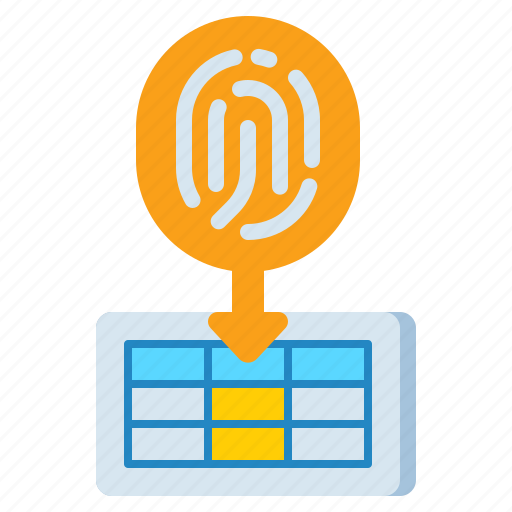 Constraint, data, fingerprint, unique icon - Download on Iconfinder