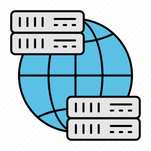 Global, server, storage device, networking, hosting, international icon - Download on Iconfinder
