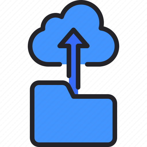Folder, upload, cloud, data, archive icon - Download on Iconfinder