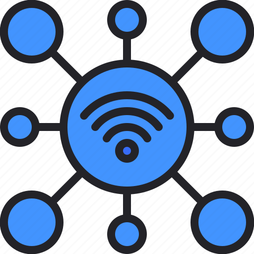Internet, of, things, wifi, connection, network, signal icon - Download on Iconfinder