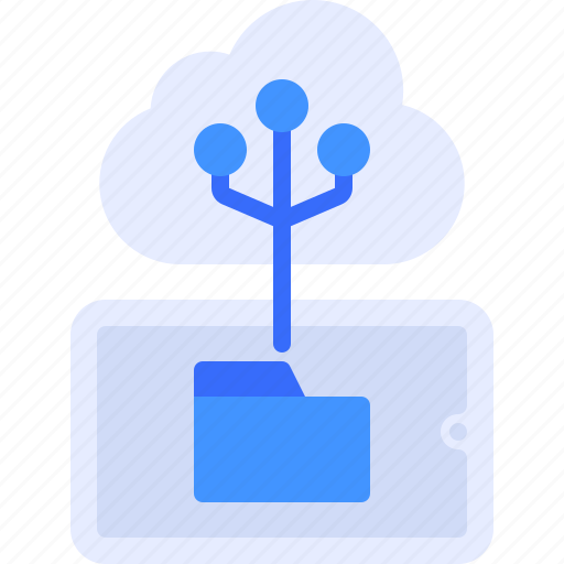 Cloud, storage, smartphone, database, folder icon - Download on Iconfinder