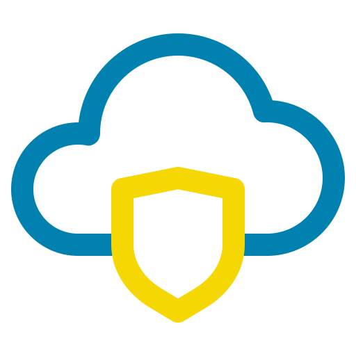 Cloud, computing, data secure, security, shield icon - Free download
