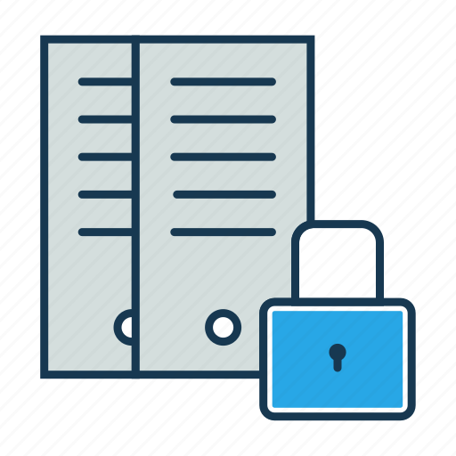 Backup, data center, database protection, lock, network, safety, security icon - Download on Iconfinder