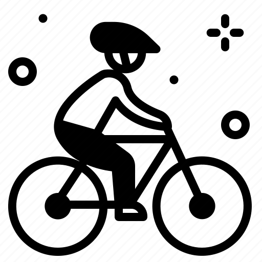 Cyclist2, movement, outdoor, transport, travel icon - Download on Iconfinder