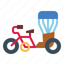motorbike, thai, transportation, tricycle, vehicle