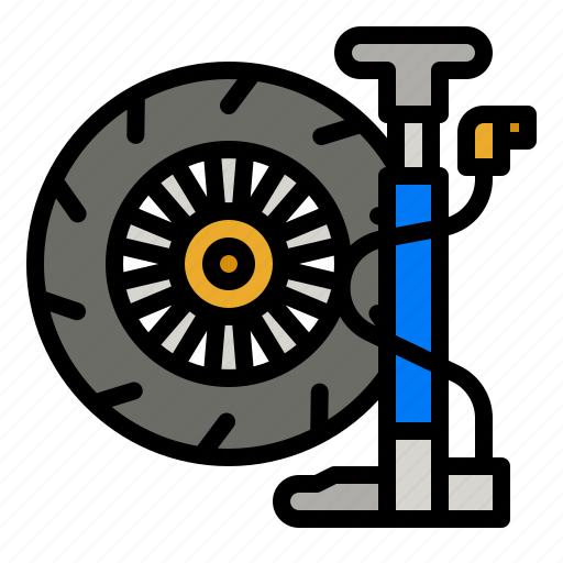 Pump, air, inflate, tire, wheels icon - Download on Iconfinder