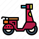 motorcycle, scooter, transport, vespa
