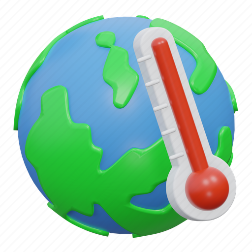 Global warming, environment, pollution, ecology, earth, nature, global 3D illustration - Download on Iconfinder