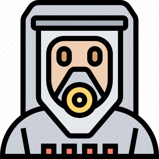 Protective, suit, radiation, safety, hazard icon - Download on Iconfinder