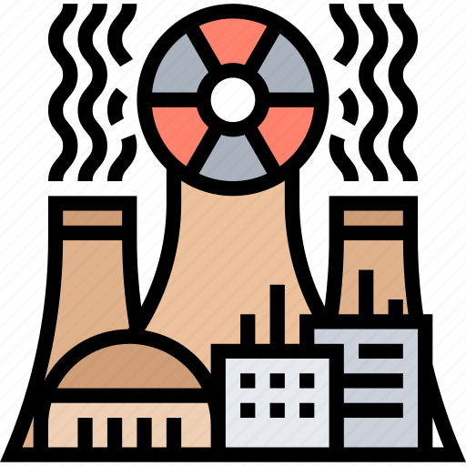 Nuclear, energy, power, plant, fusion icon - Download on Iconfinder