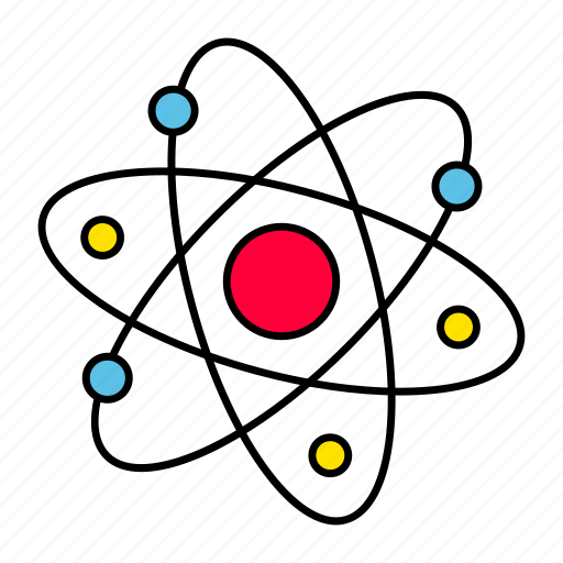 Atomic, atom, nucleus, electrons, atomic physics, engineering icon - Download on Iconfinder