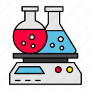chemical, weighting, lab, weighting scale, flask, liquid, shaker