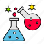 flask, laboratory, experiment, testing, chemical, mix up 