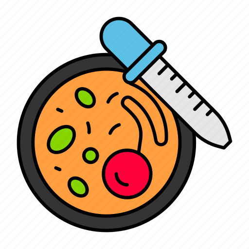 Microbiology, microorganism, bacteria, analysis, experiment, testing, eye dropper icon - Download on Iconfinder