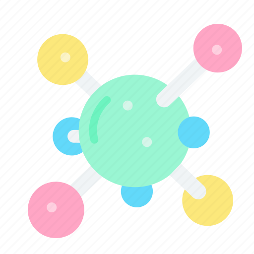 Atom, bond, electron, molecular, science icon - Download on Iconfinder