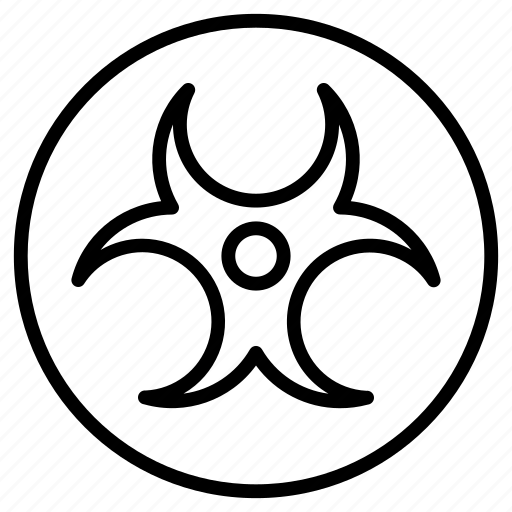 Biohazard, hazard, sign, radiation, dangerous icon - Download on Iconfinder