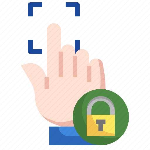 Lock, scan, finger, face, security, code icon - Download on Iconfinder