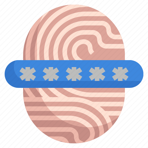 Password, fingerprint, identification, finger, scan icon - Download on Iconfinder