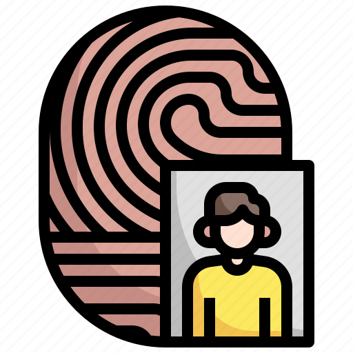 Fingerprint, identity, profile, security icon - Download on Iconfinder