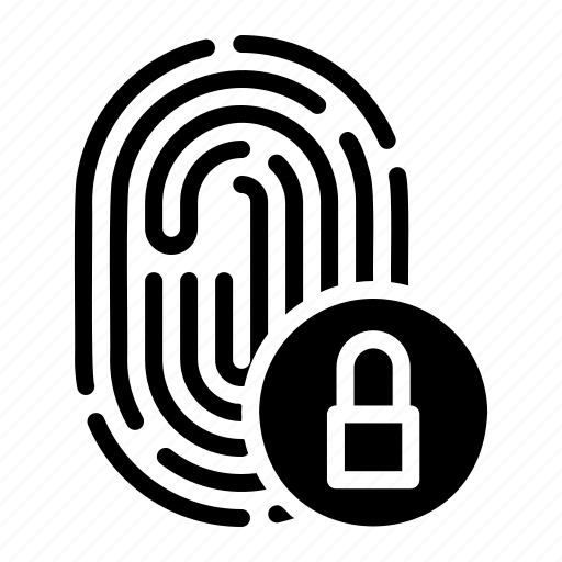 Lock, finger, scanner, biometrics, electronics, identification, security icon - Download on Iconfinder
