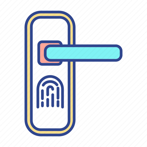 Fingerprint scanner, access, door, identity icon - Download on Iconfinder