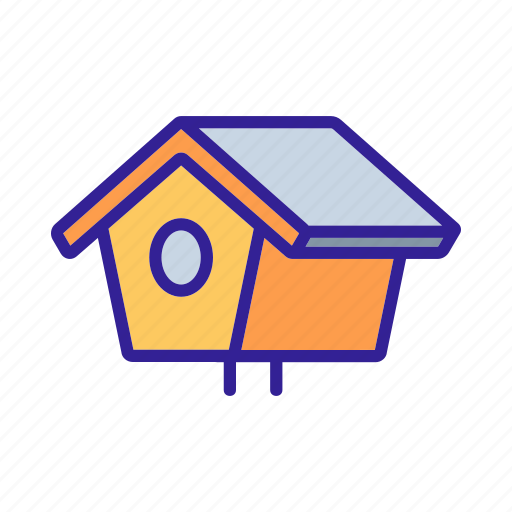 Bird, contour, element, house, silhouette icon - Download on Iconfinder