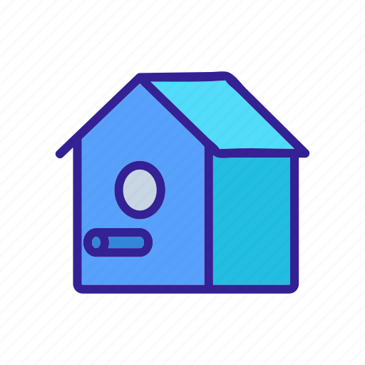 Bird, contour, element, house, silhouette icon - Download on Iconfinder