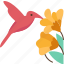 hummingbird, bird, flower, nectar, garden 