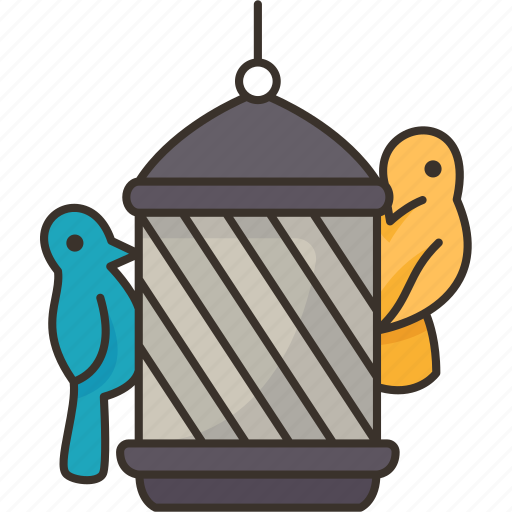 Bird, feeder, sparrow, garden, outdoor icon - Download on Iconfinder