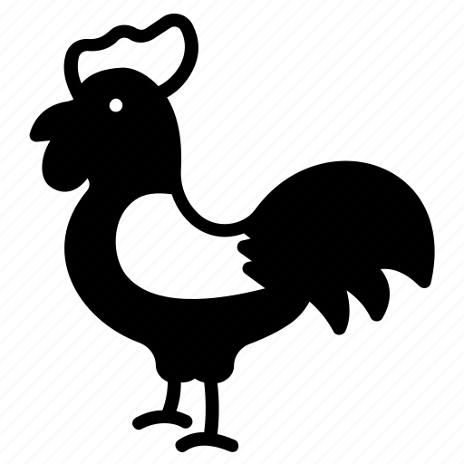 Rooster, male, bird, cockad, pet, cock, alarm icon - Download on Iconfinder