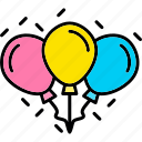 balloon, birthday, celebrate, celebration, decoration, party